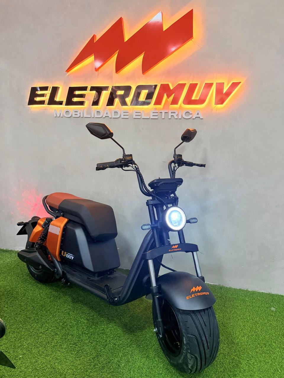 Scooter elétrica 007 1000W laranja e preta