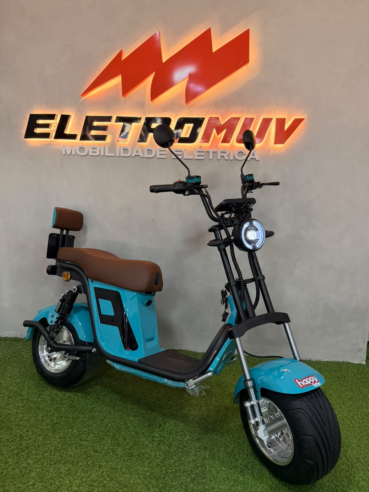 Scooter elétrica R13 1000w azul turquesa