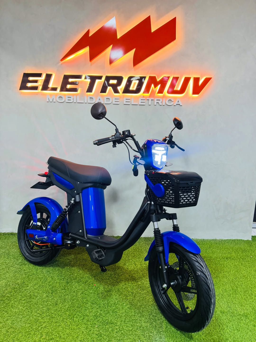 Scooter elétrica Moby 1000W azul