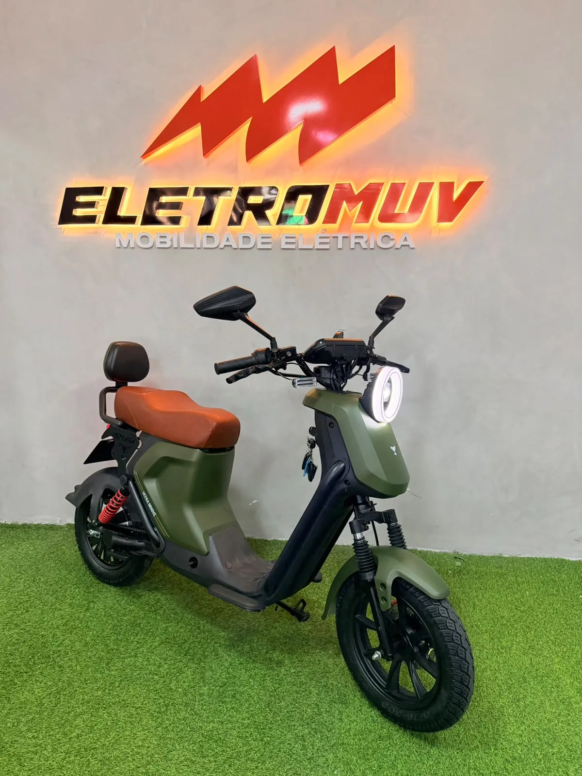 Scooter elétrica Storm 1000w verde militar