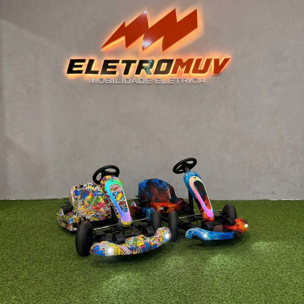 Karts elétricos Ultra Race — visão frontal