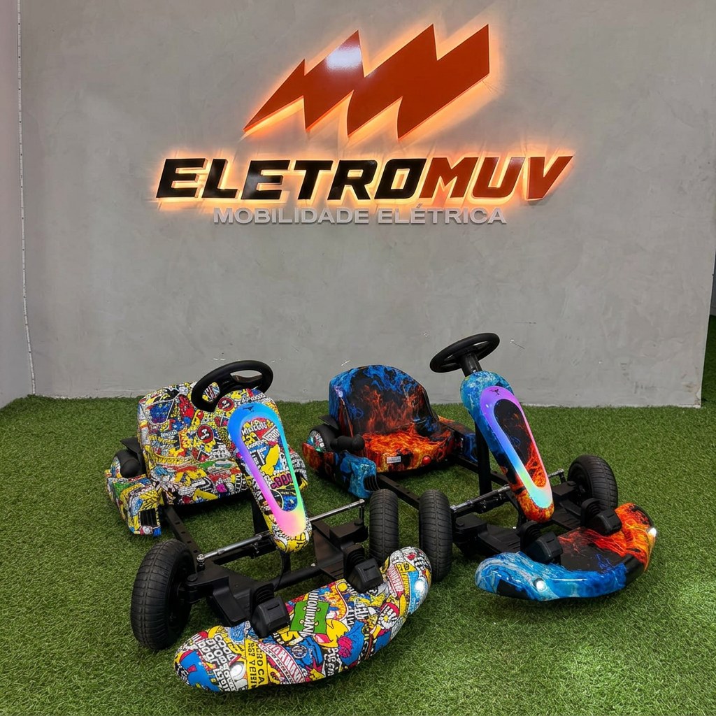 Karts elétricos Ultra Race — opções de acabamento